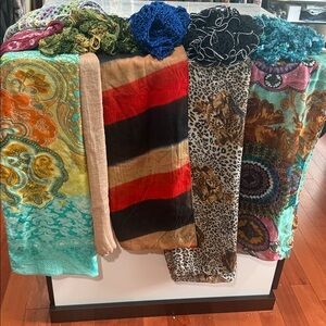 Colorful Patterned Scarves Collection